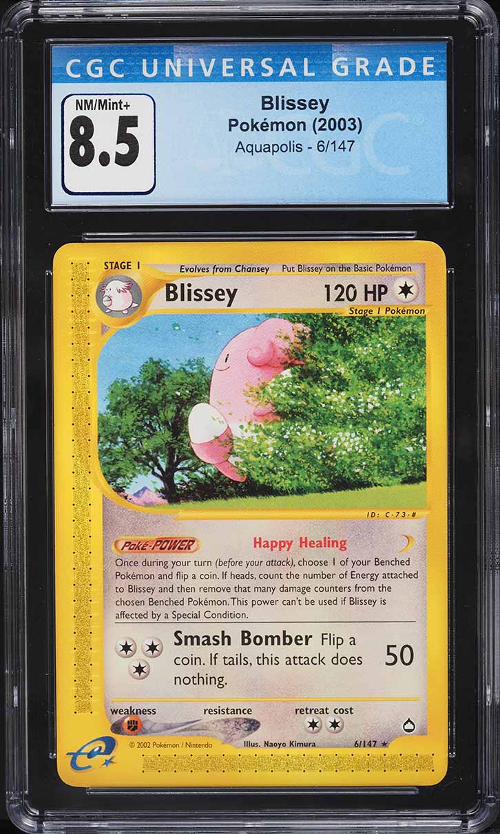 2003 Pokemon Aquapolis Blissey #6 CGC 8.5 NM-MT+