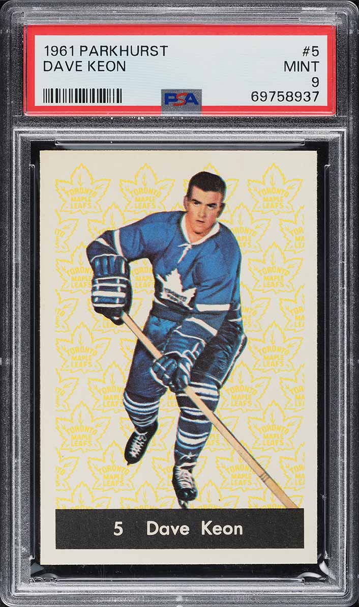 1961 Parkhurst Dave Keon ROOKIE #5 PSA 9 MINT