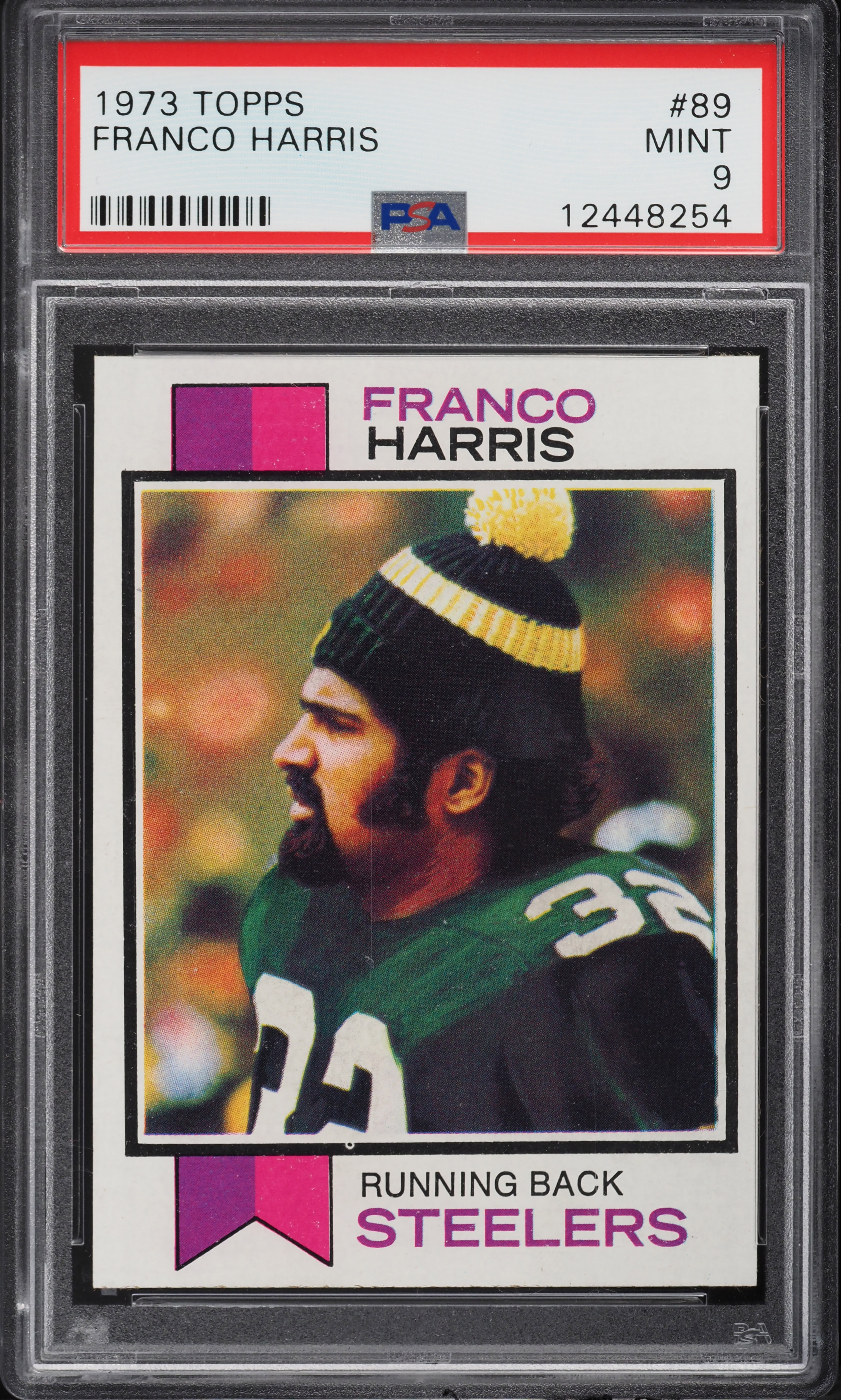 1973 Topps Football Franco Harris ROOKIE #89 PSA 9 MINT