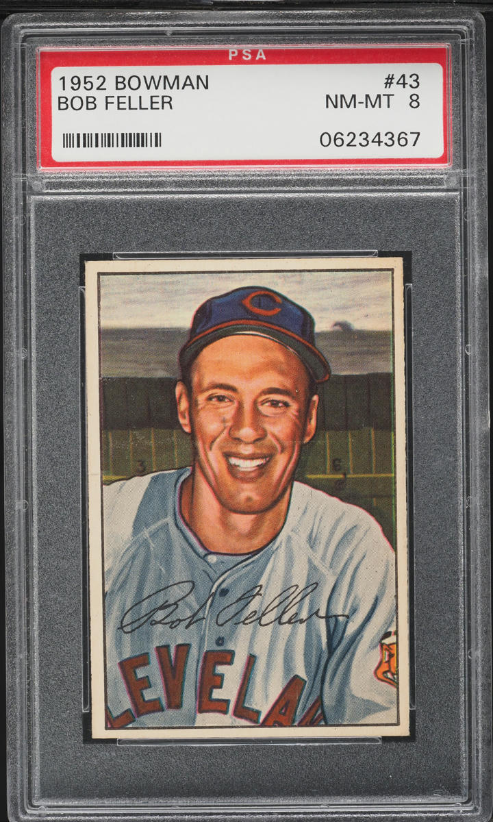 1952 Bowman Bob Feller #43 PSA 8 NM-MT