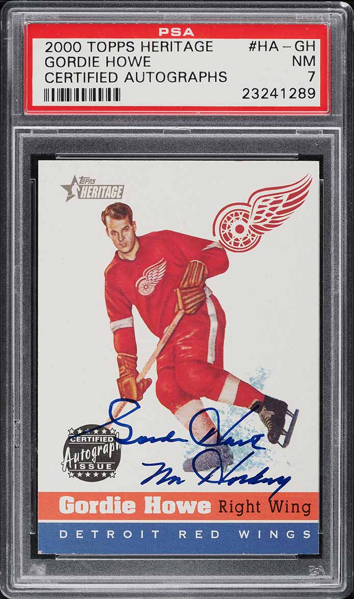 Gordie Howe #HA-GH 2000-01 Topps Heritage Hockey Autographs