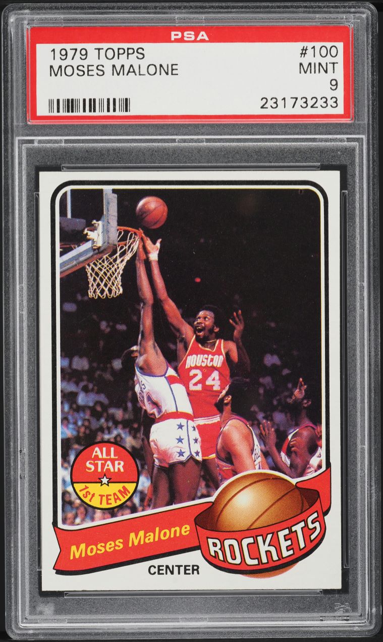 1979 Topps Basketball Moses Malone #100 PSA 9 MINT