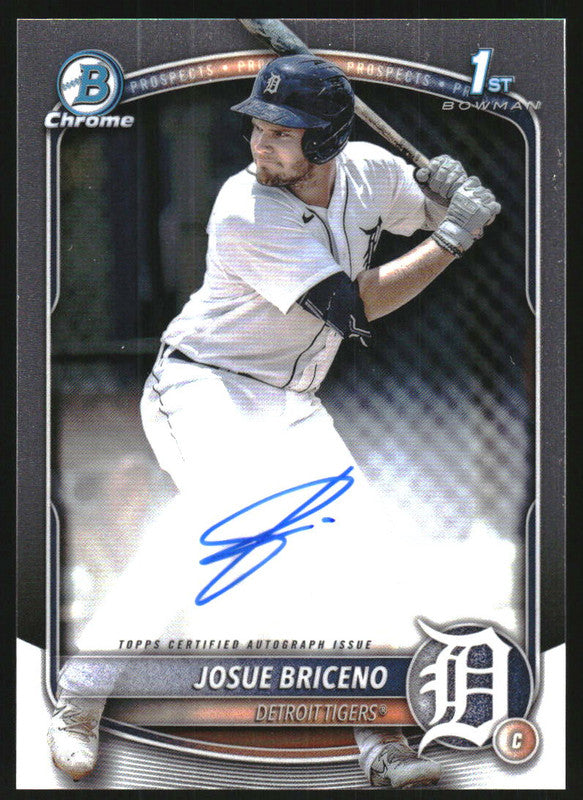 2025 Bowman Chrome Autographs #CPA-JB Josue Briceno RC Auto