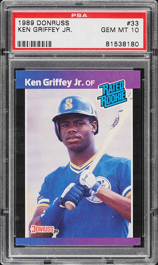 1989 Donruss Ken Griffey Jr. ROOKIE #33 PSA 10 GEM MINT