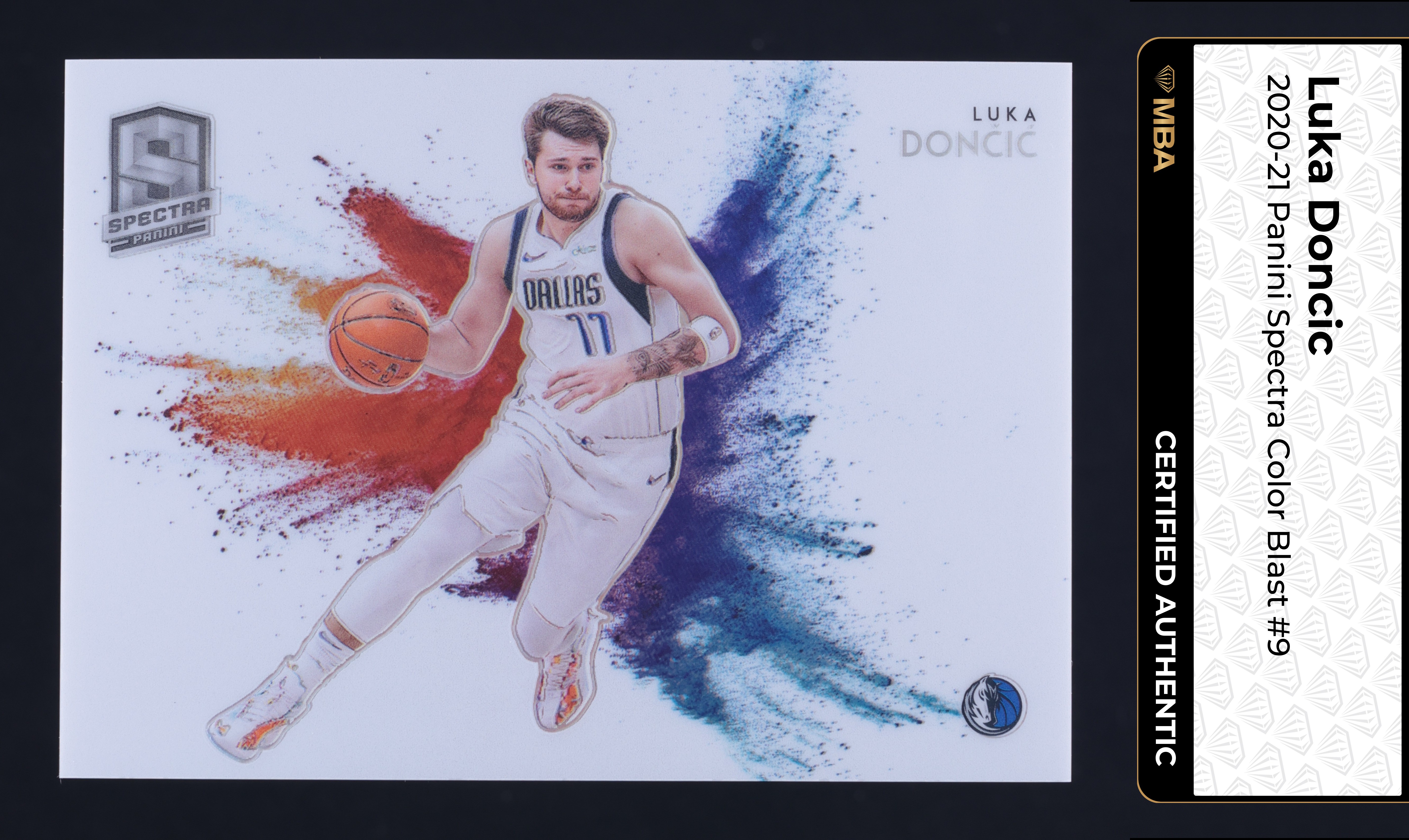 2020 Panini Spectra Color Blast Luka Doncic #9 MBA AUTH