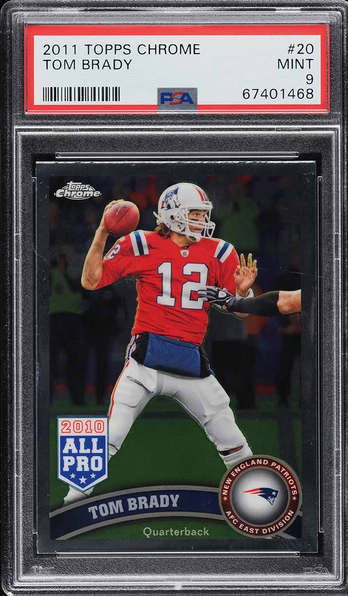 2011 Topps Chrome Tom Brady #20 PSA 9 MINT