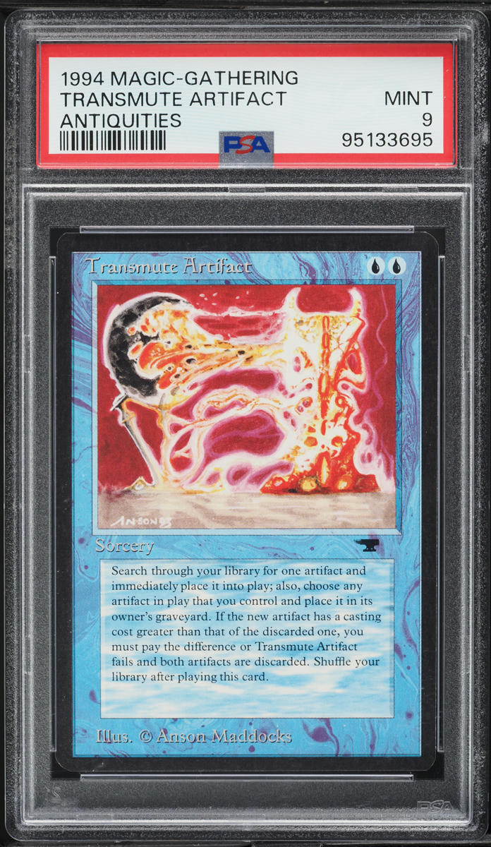 1994 Magic The Gathering MTG Antiquities Transmute Artifact PSA 9 MINT