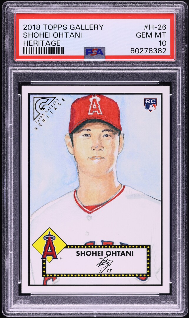 2018 Topps Gallery Heritage Shohei Ohtani ROOKIE #H-26 PSA 10 GEM MINT