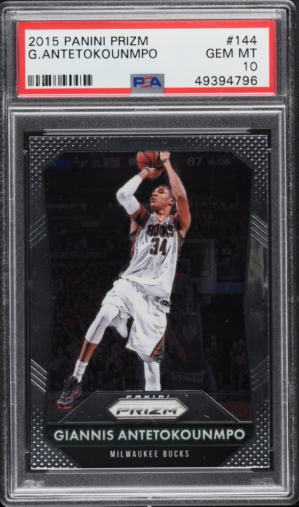 2015 Panini Prizm Giannis Antetokounmpo #144 PSA 10 GEM MINT