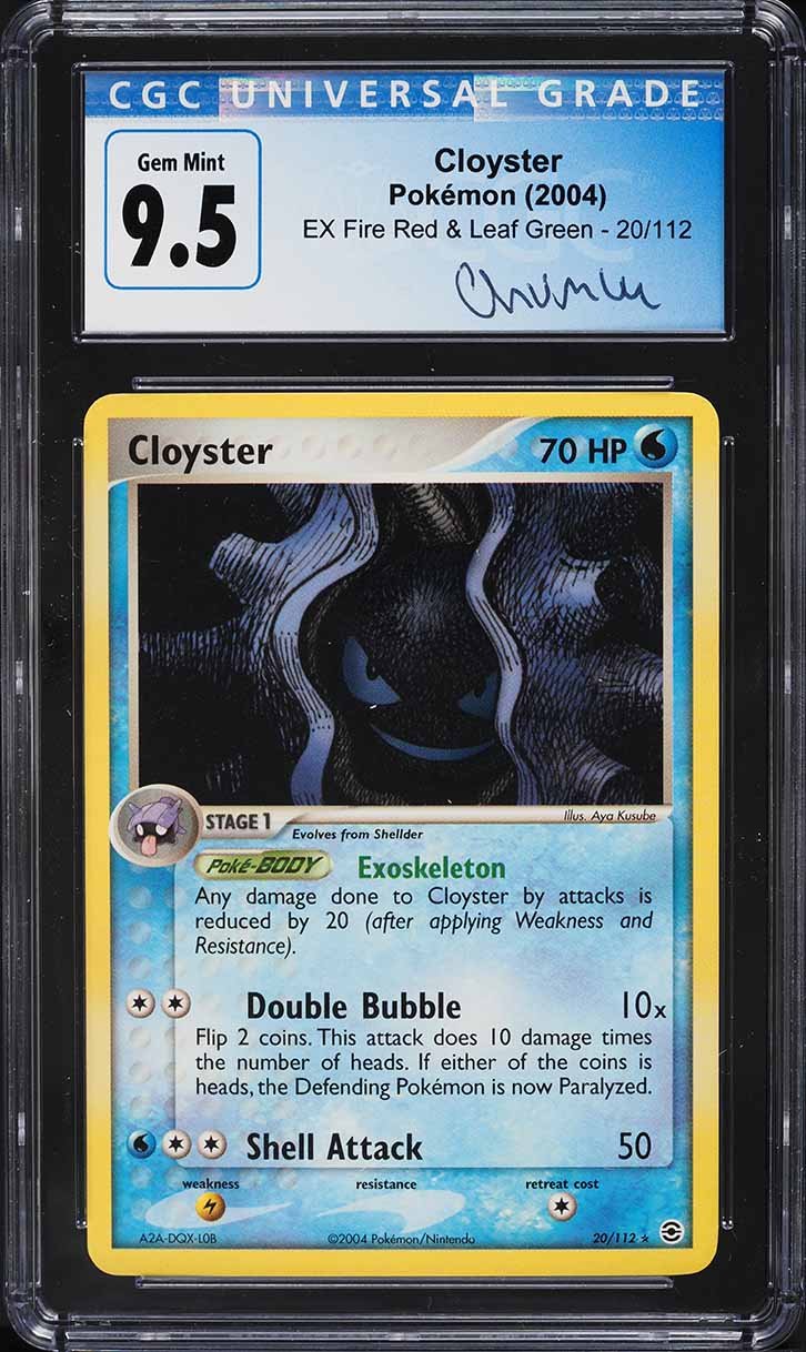 2004 Pokemon EX Fire Red & Leaf Green Cloyster #20 CGC 9.5 GEM MINT