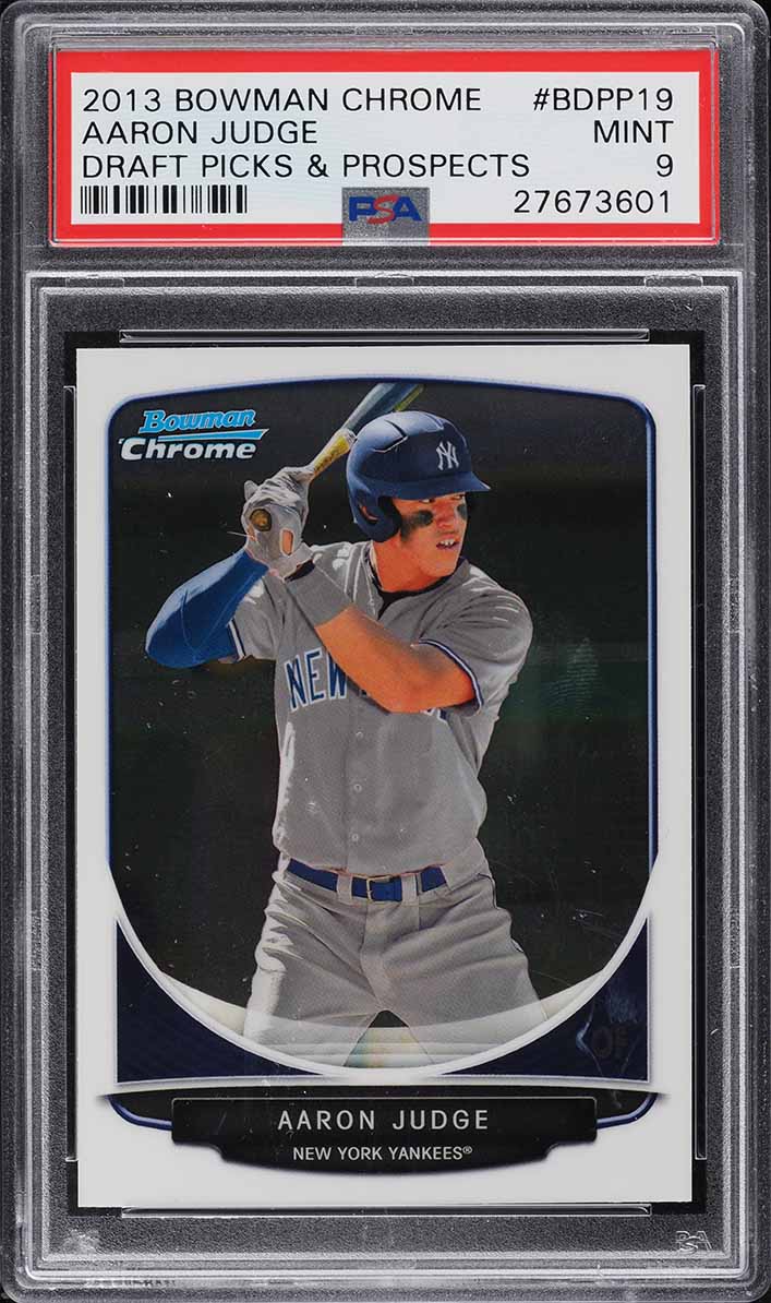 2013 Bowman Chrome Draft Picks & Prospects Aaron Judge ROOKIE #BDPP19 PSA 9 MINT