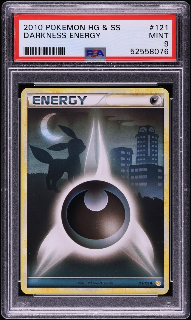 2010 Pokemon HeartGold & SoulSilver Darkness Energy #121 PSA 9 MINT
