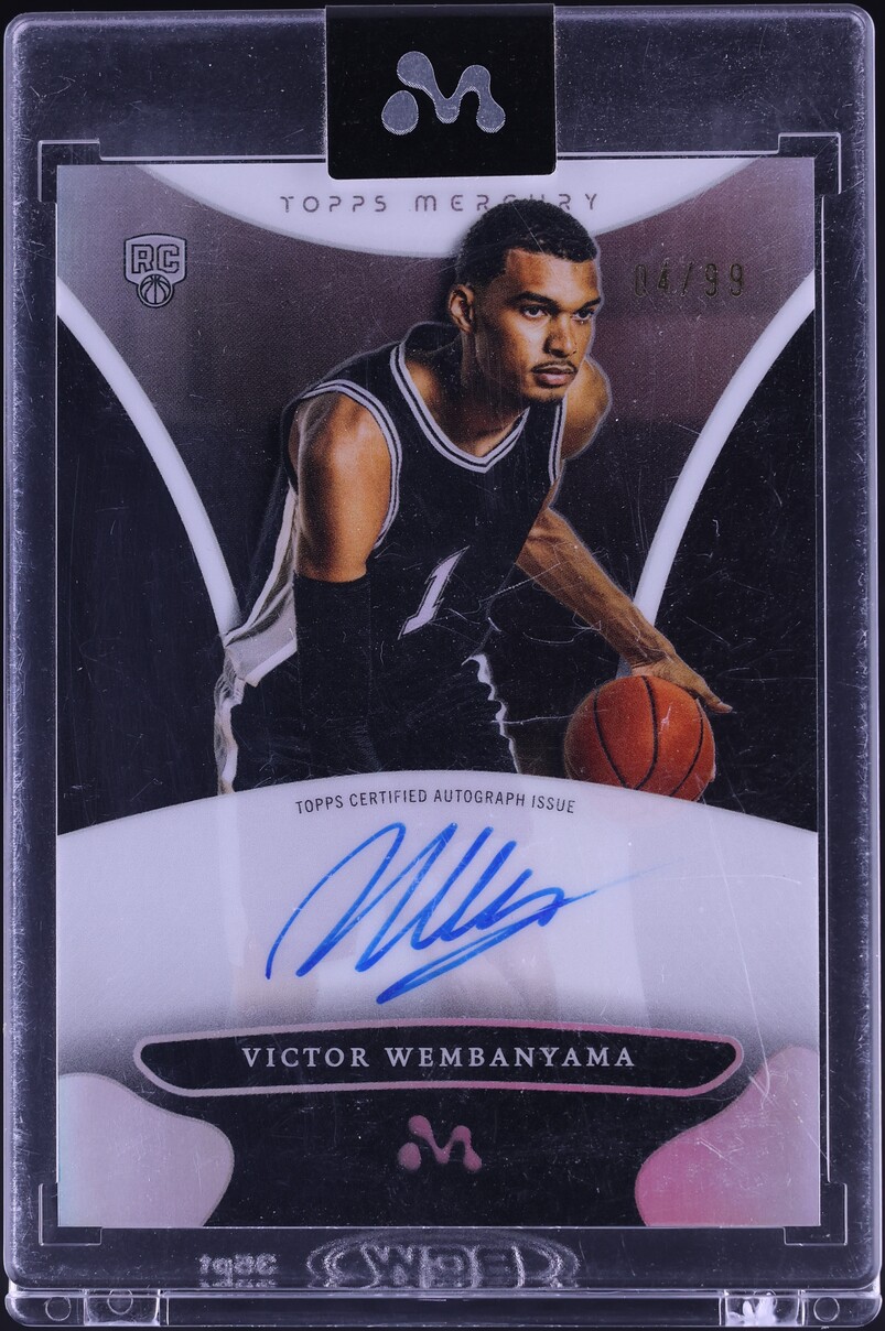 2023 Topps Mercury Refractor Victor Wembanyama ROOKIE AUTO /99 #WA-6