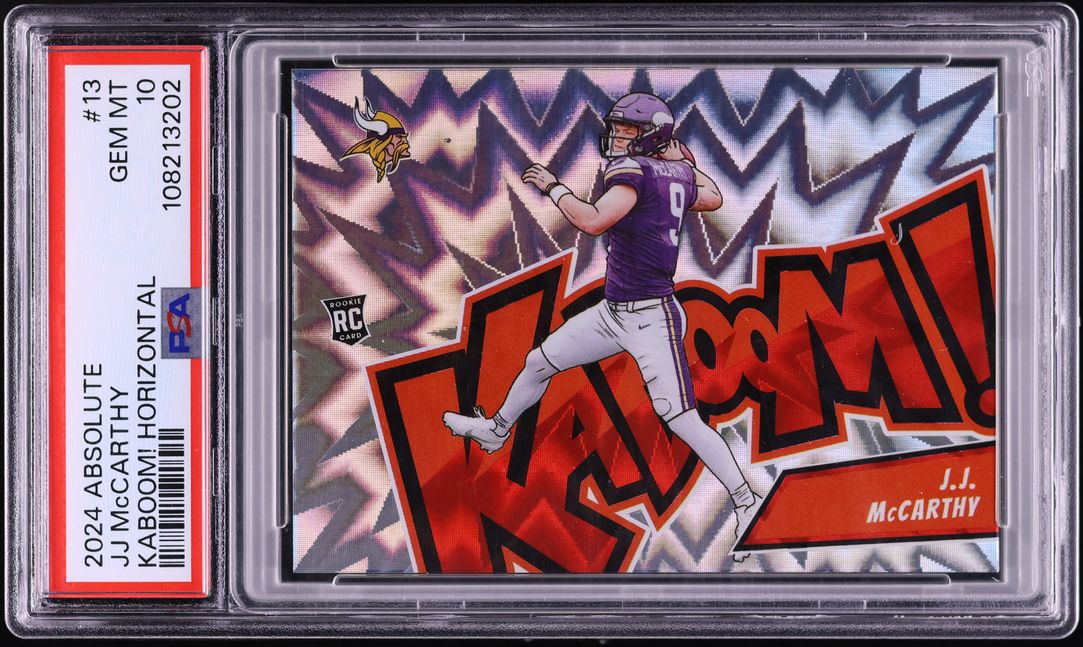 2024 Absolute Kaboom! Horizontal JJ McCarthy ROOKIE #13 PSA 10 GEM MINT