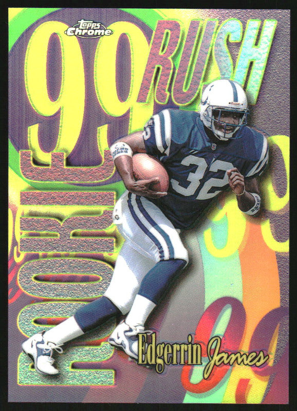1999 Topps Chrome All Etch Refractor #AE23 Edgerrin James RC