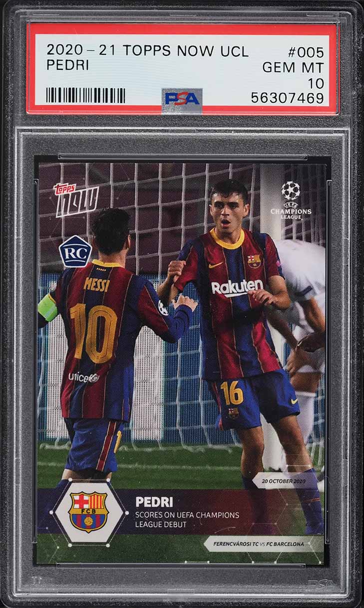Pedri 2020 Topps Now UEFA Champions League #5 Base (Print