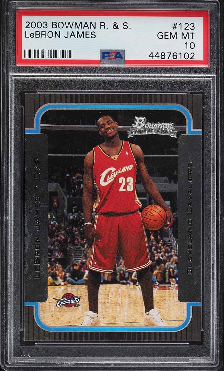 2003 Bowman Rookies & Stars LeBron James ROOKIE #123 PSA 10 GEM MINT