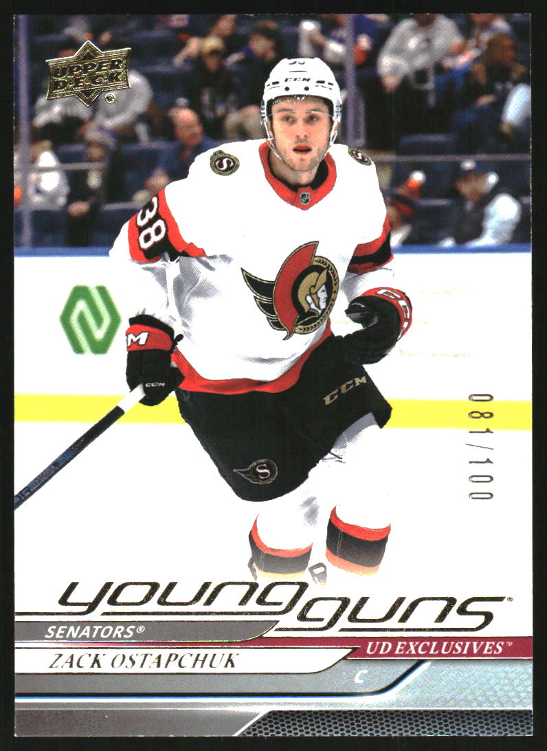 2024-25 Upper Deck Exclusives #209 Zack Ostapchuk Young Guns RC Rookie /100