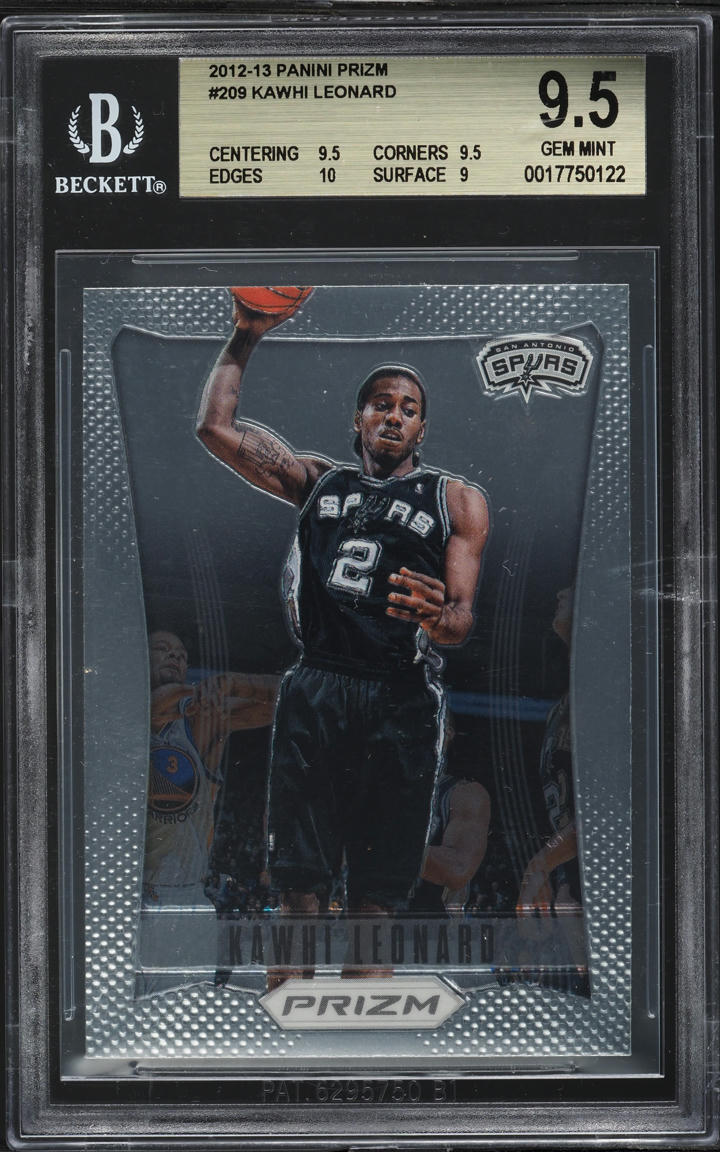 2012 Panini Prizm Kawhi Leonard ROOKIE #209 BGS 9.5 GEM MINT