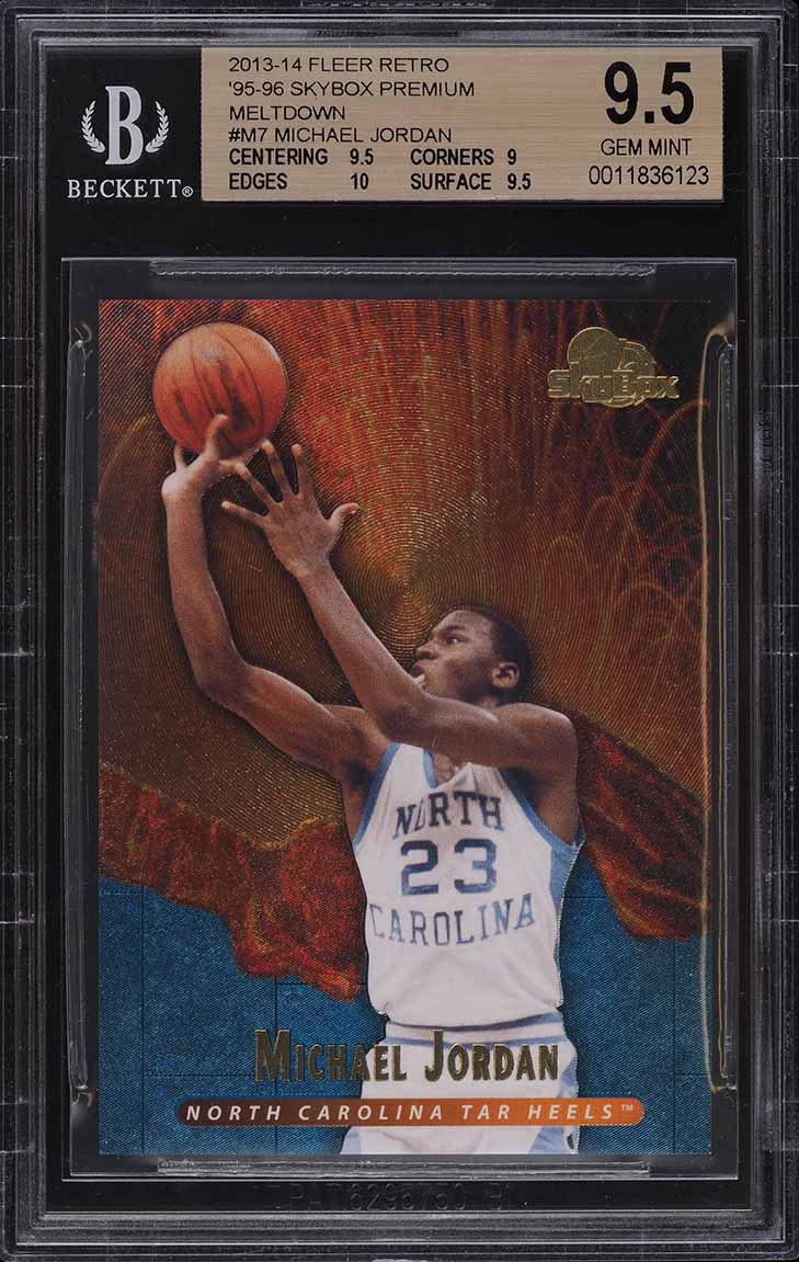 2013 Fleer Retro '95 Skybox Premium Meltdown Michael Jordan #M7 BGS 9.5 GEM