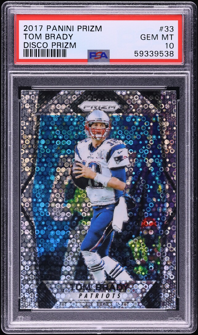 2017 Panini Prizm Disco Tom Brady #33 PSA 10 GEM MINT