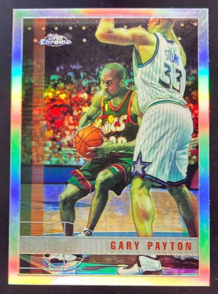 1997-98 Topps Chrome Refractors #179 Gary Payton