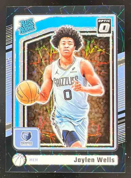 2024 Panini Donruss Optic Rated Rookie Black Velocity #252 Jaylen Wells RC /39
