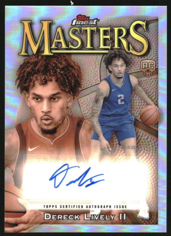 2023-24 Topps Finest Masters Autographs #MA-DL Dereck Lively II RC Auto