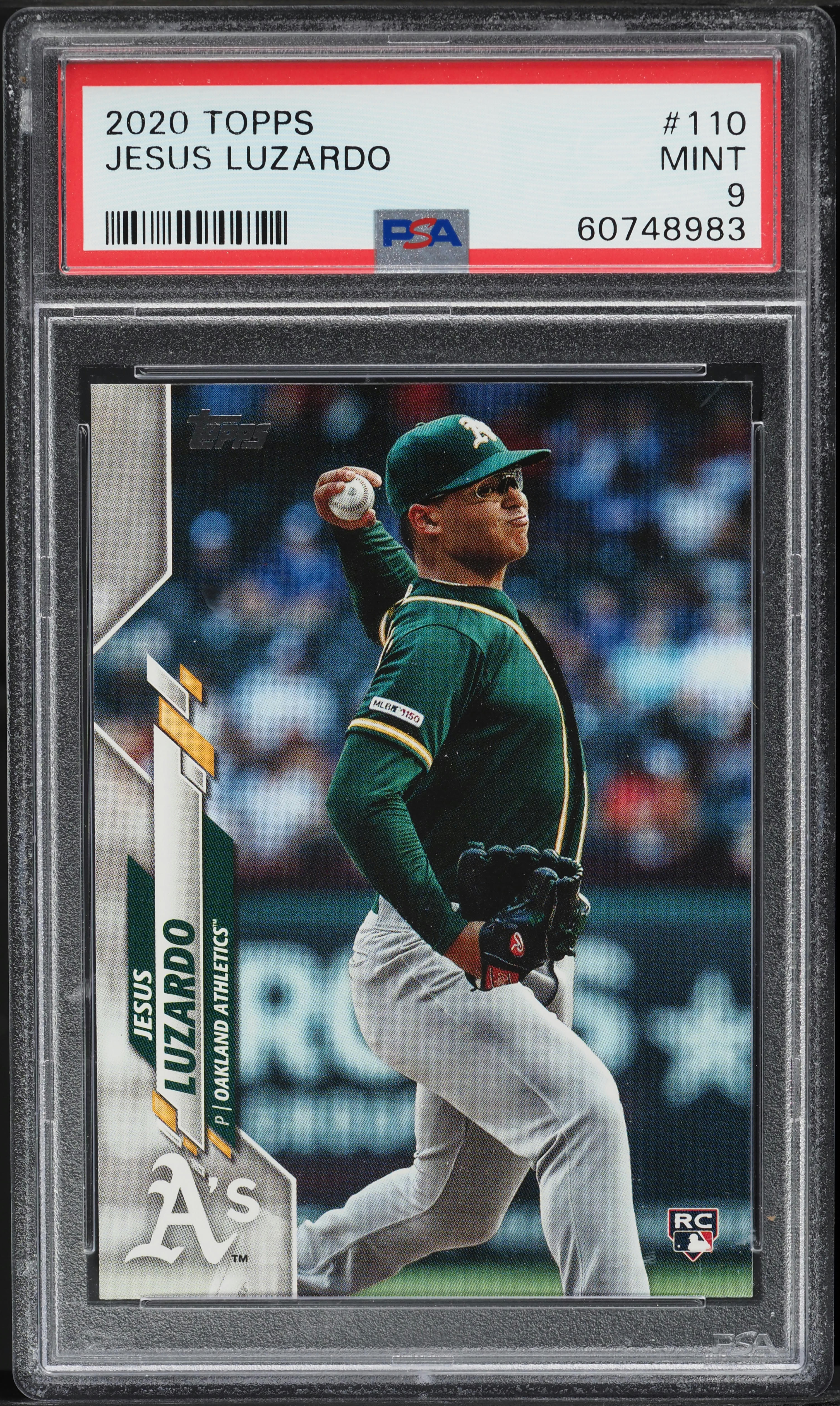 2020 Topps Jesus Luzardo ROOKIE #110 PSA 9 MINT