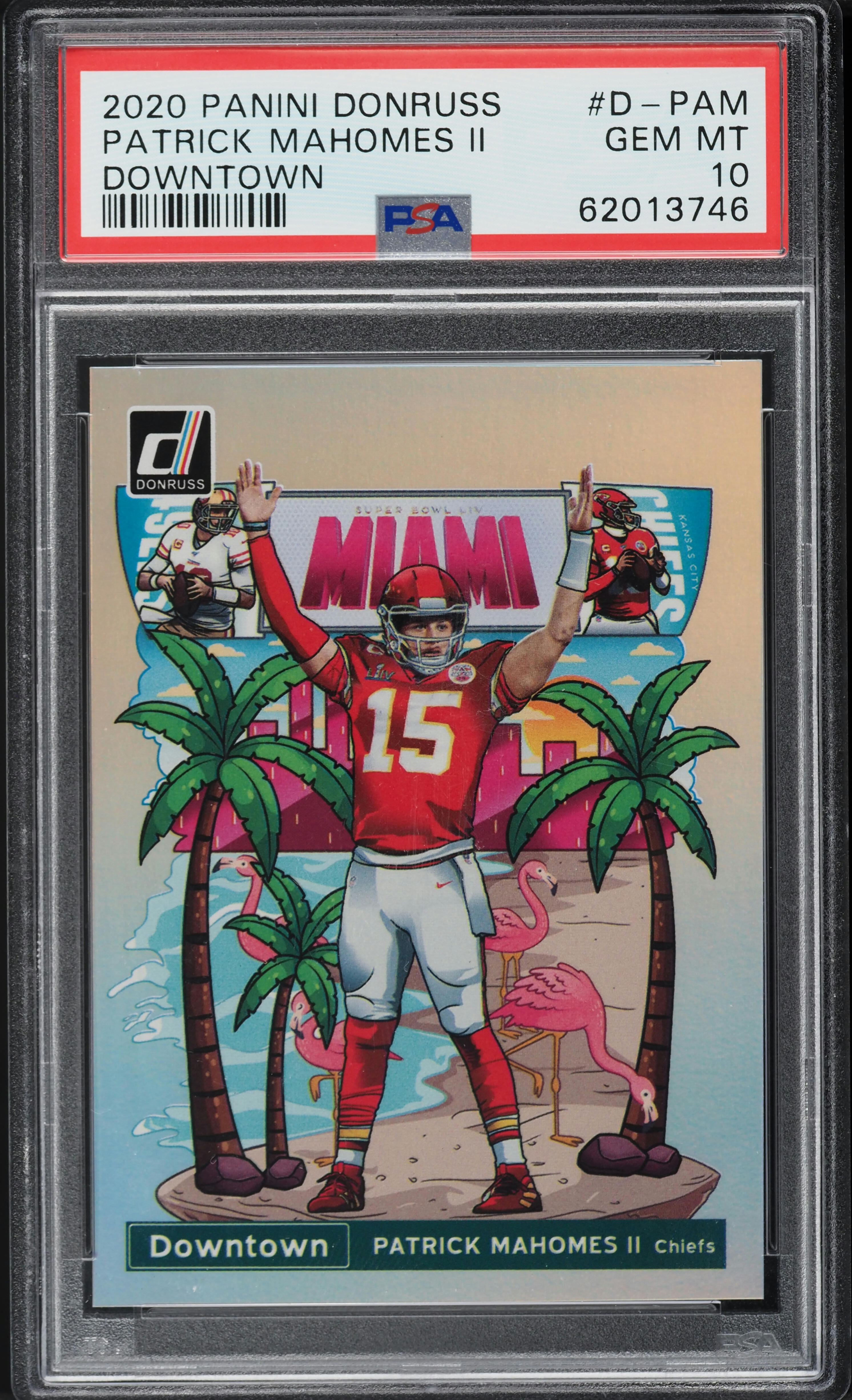 2020 Donruss Downtown Patrick Mahomes II #D-PAM PSA 10 GEM MINT