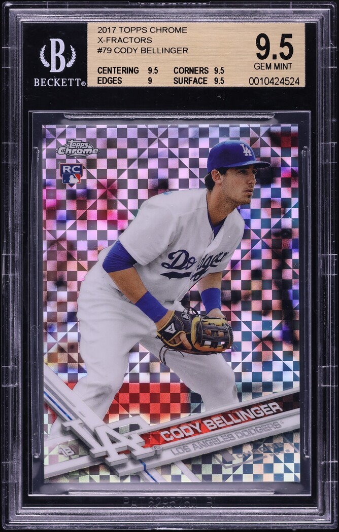 2017 Topps Chrome Xfractor Cody Bellinger ROOKIE #79 BGS 9.5 GEM MINT