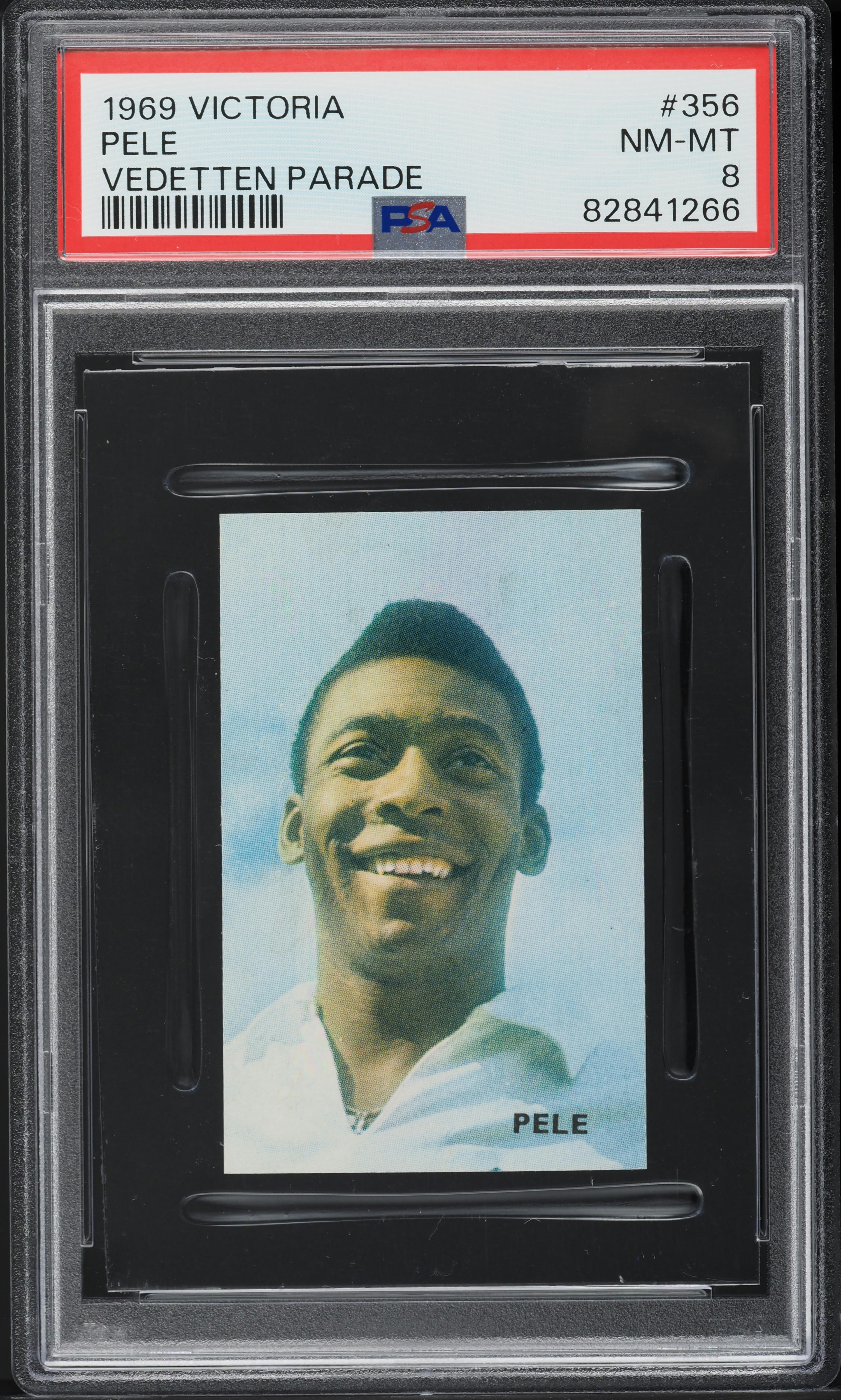 1969 Victoria Vedetten Parade Pele #356 PSA 8 NM-MT