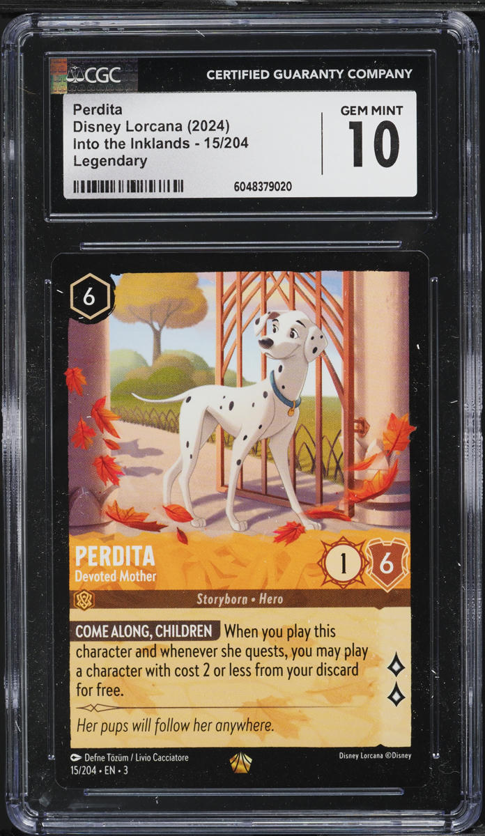 2024 Disney Lorcana Into The Inklands Perdita #15 CGC 10 GEM MINT