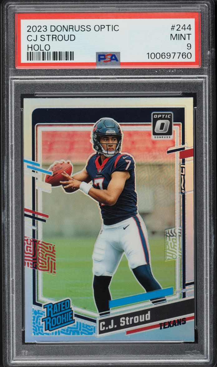 2023 Donruss Optic Holo CJ Stroud ROOKIE #244 PSA 9 MINT