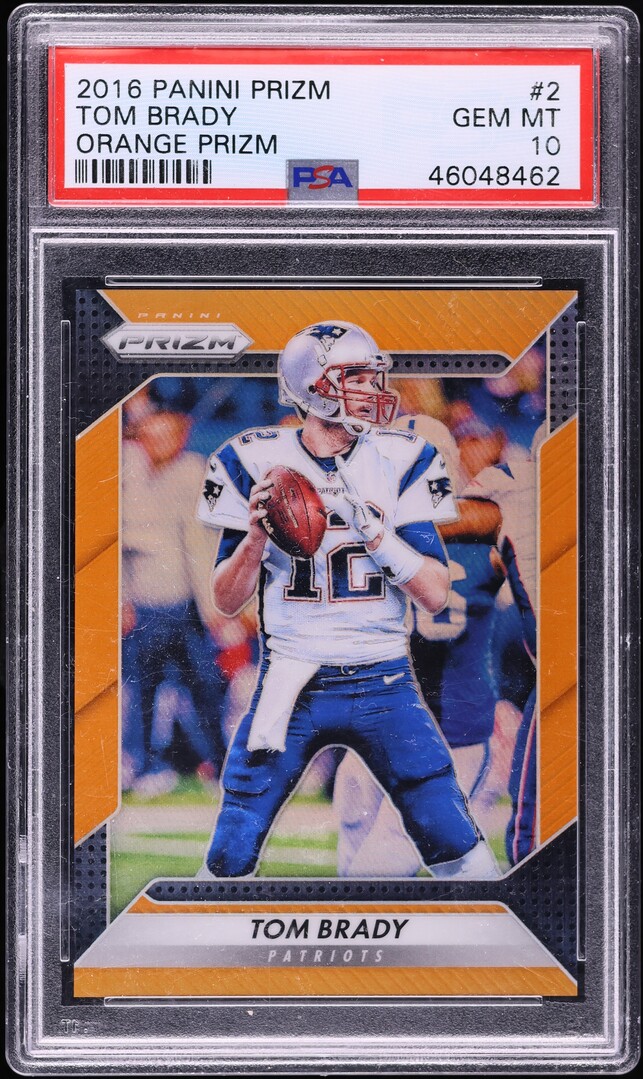 2016 Panini Prizm Orange Tom Brady /299 #2 PSA 10 GEM MINT