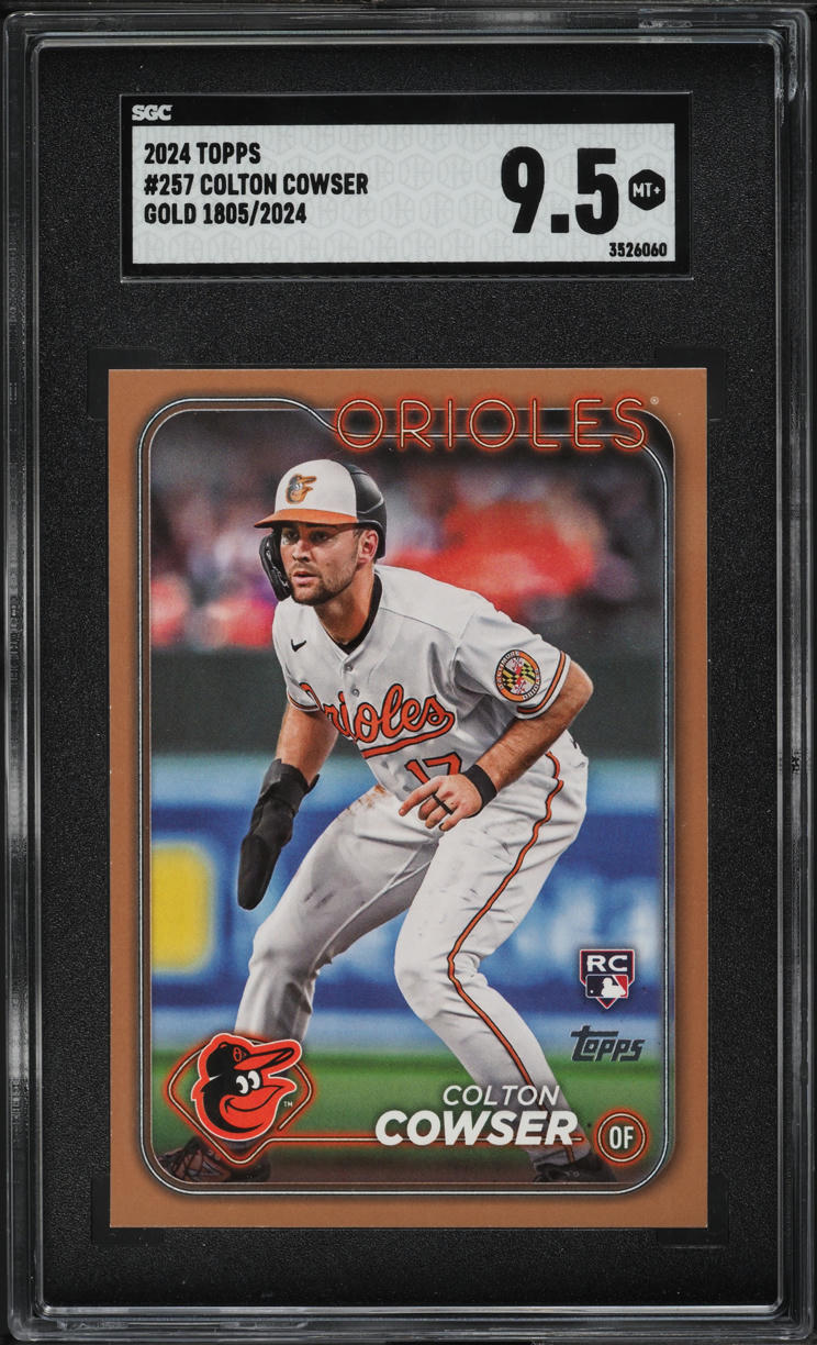 2024 Topps Gold Colton Cowser ROOKIE /2024 #257 SGC 9.5 MINT+