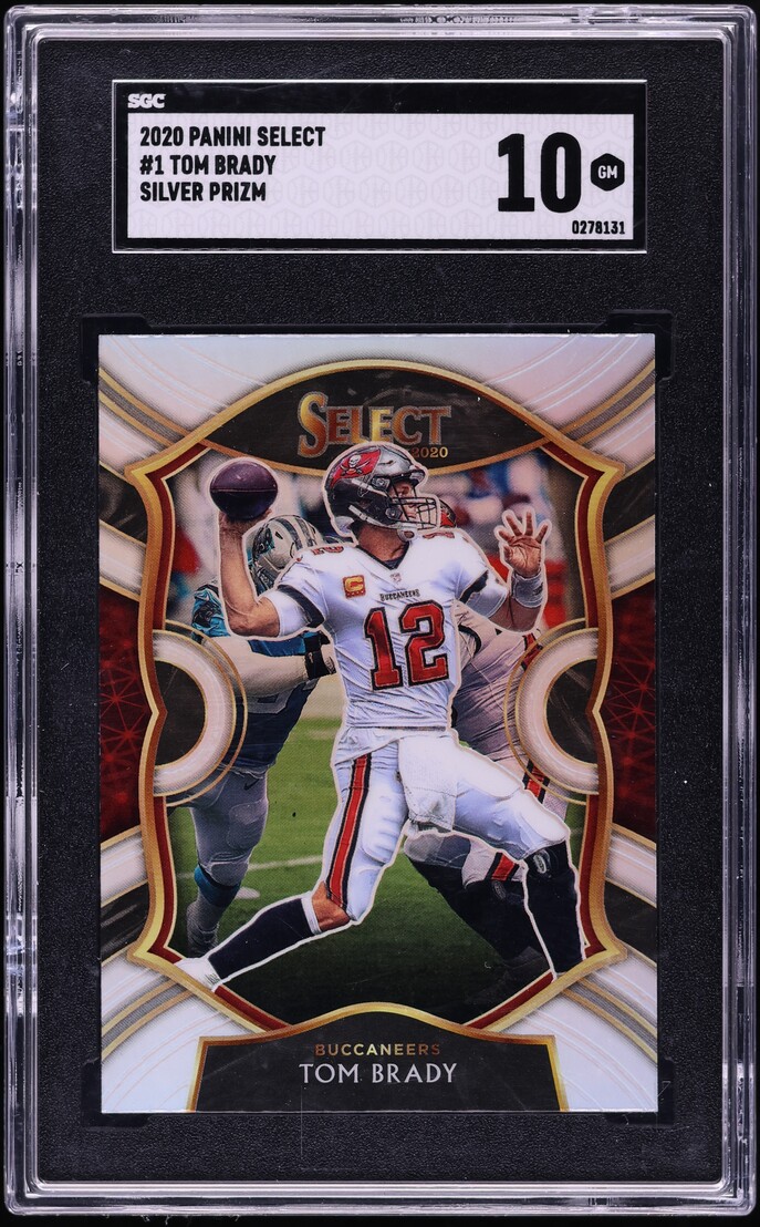 2020 Select Concourse Silver Prizm Tom Brady #1 SGC 10 GEM MINT