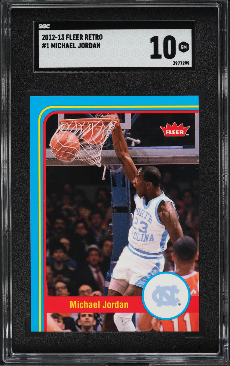 2012 Fleer Retro Michael Jordan #1 SGC 10 GEM MINT