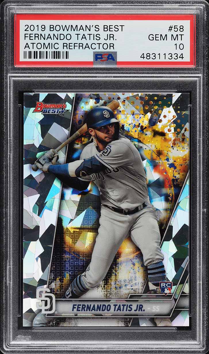 2019 Bowman's Best Atomic Refractor Fernando Tatis Jr. ROOKIE #58 PSA 10