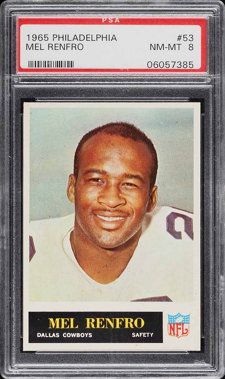 1965 Philadelphia Mel Renfro ROOKIE #53 PSA 8 NM-MT