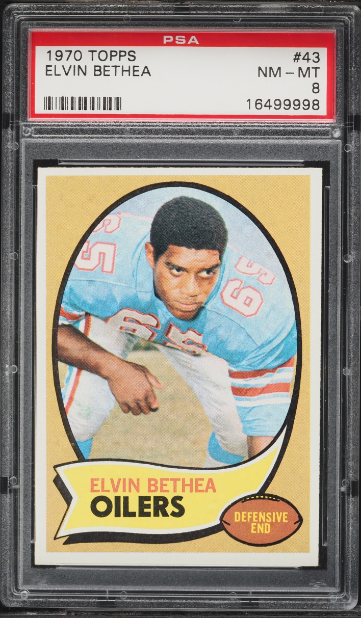 1970 Topps Football Elvin Bethea ROOKIE #43 PSA 8 NM-MT