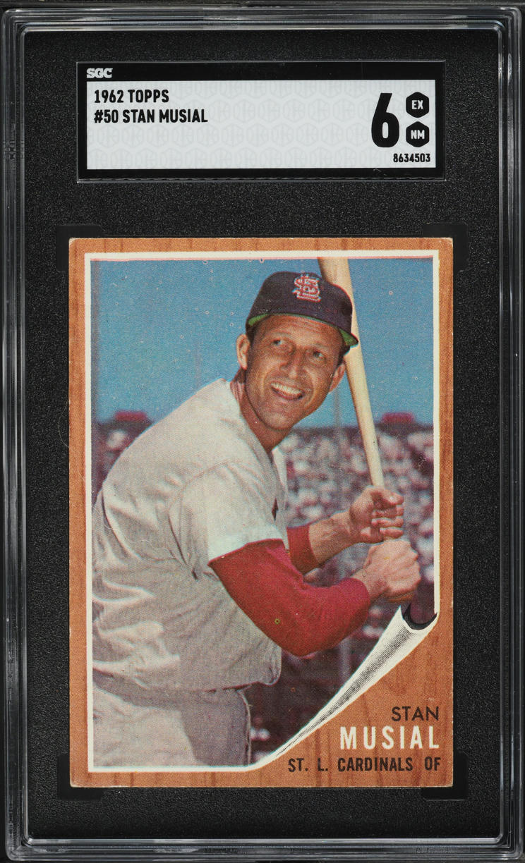 1962 Topps Stan Musial #50 SGC 6 EXMT