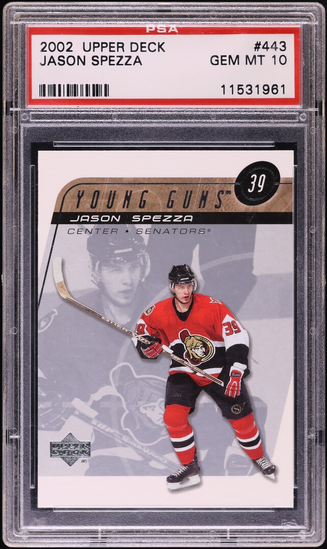 2002 Upper Deck Young Guns Jason Spezza ROOKIE #443 PSA 10 GEM MINT