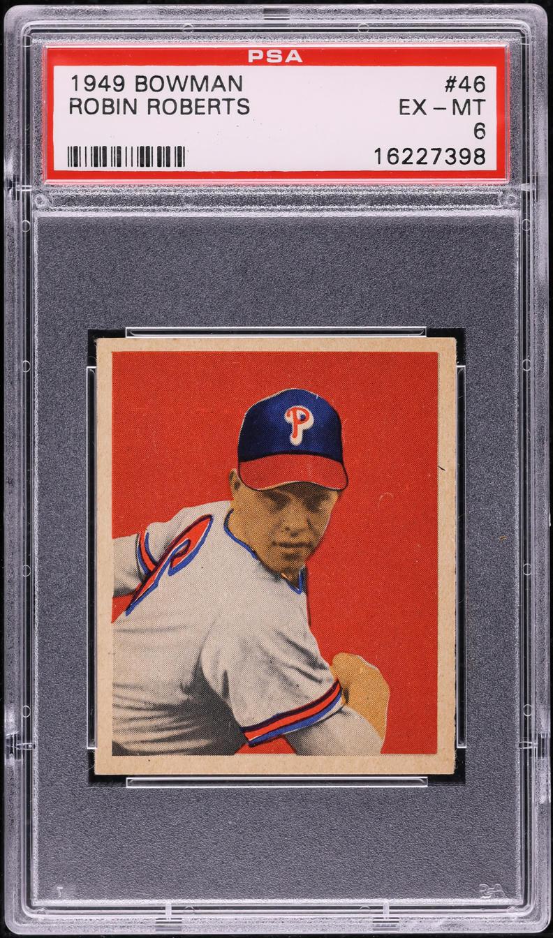 1949 Bowman Robin Roberts ROOKIE #46 PSA 6 EXMT