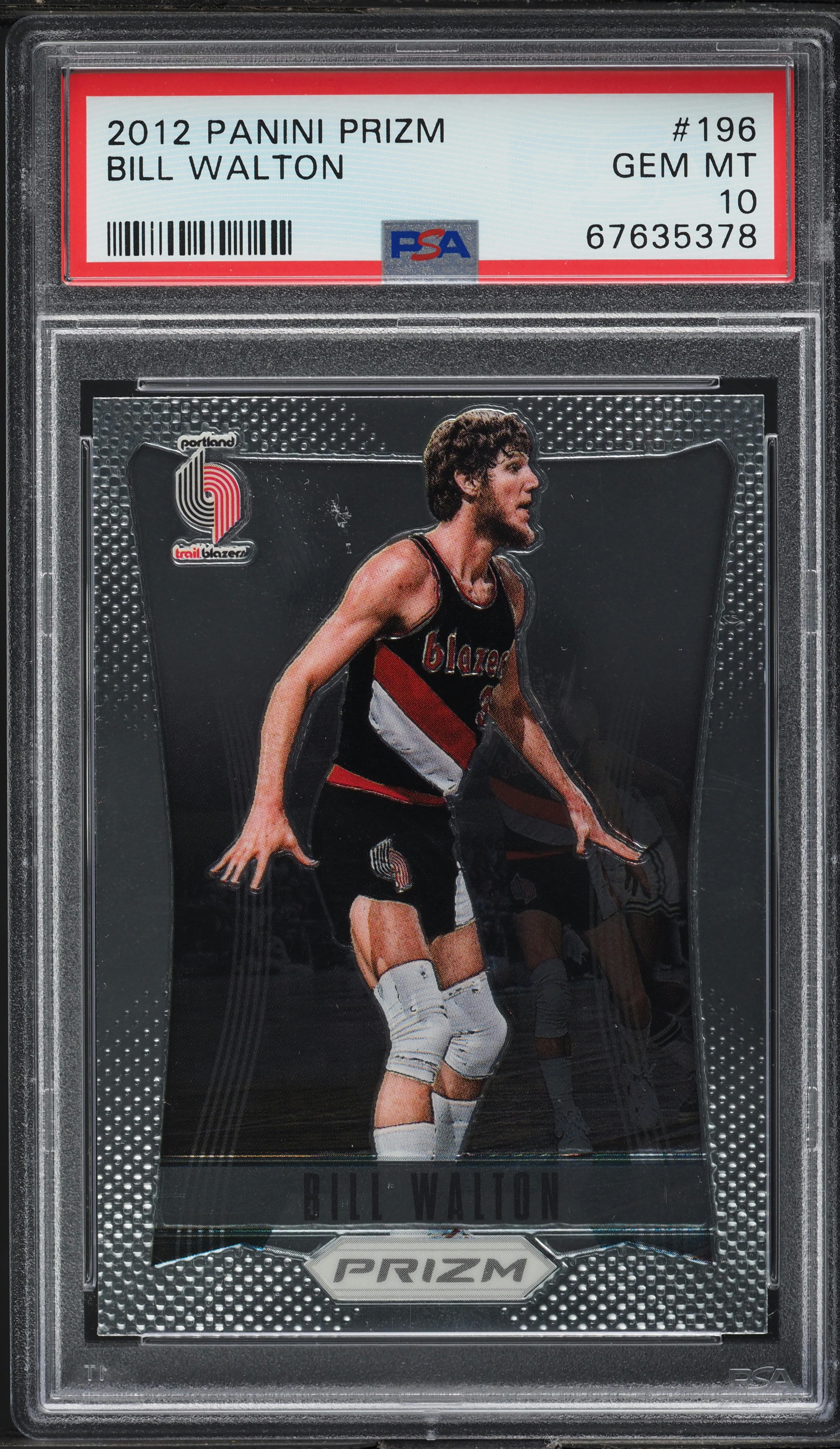 2012 Panini Prizm Bill Walton #196 PSA 10 GEM MINT