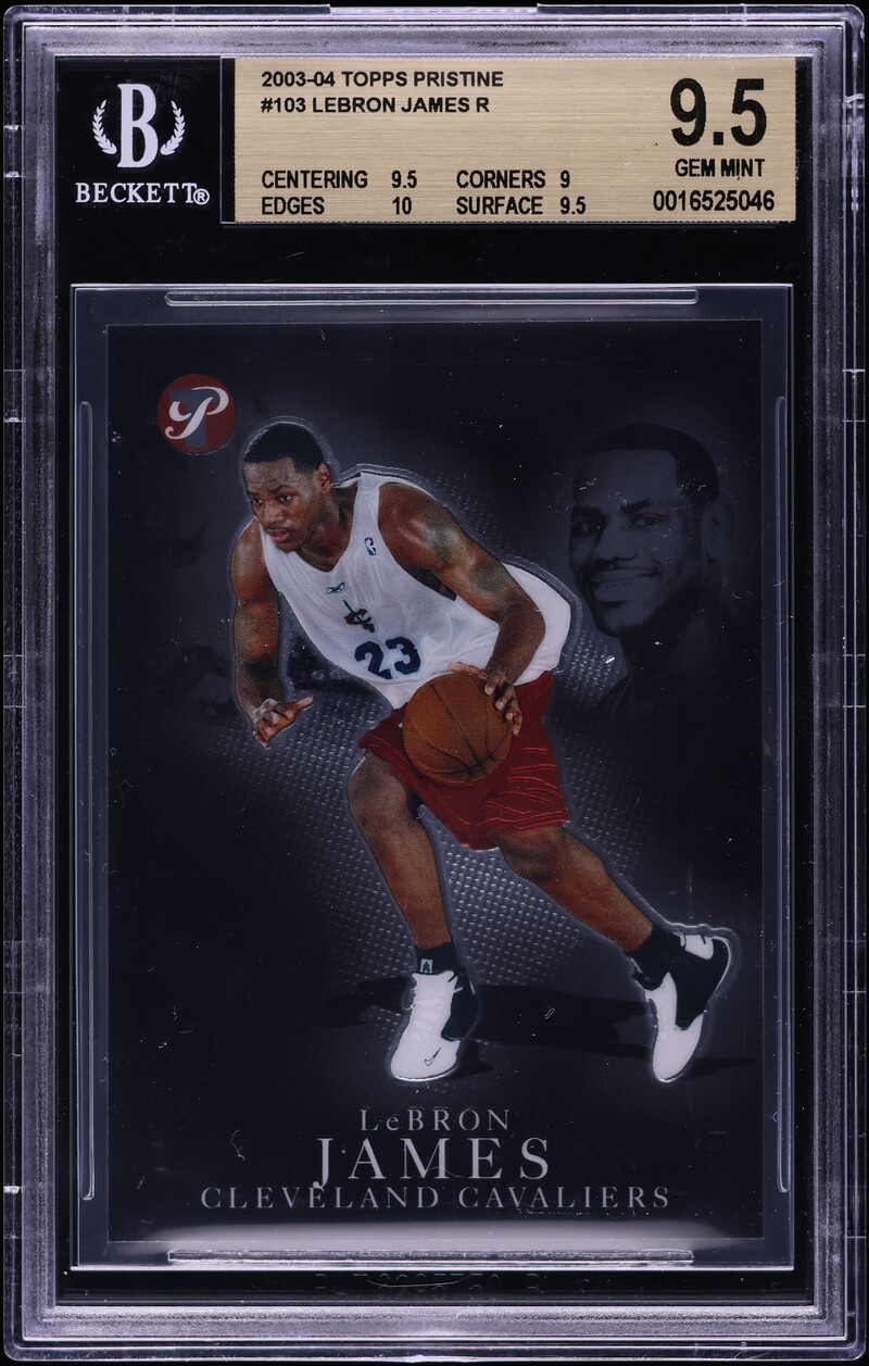 2003 Topps Pristine LeBron James ROOKIE /499 #103 BGS 9.5 GEM MINT