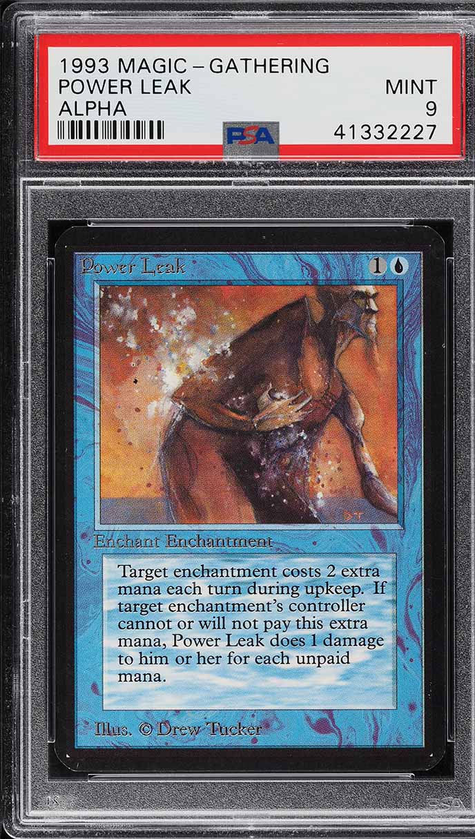 1993 Magic The Gathering MTG Alpha Power Leak PSA 9 MINT