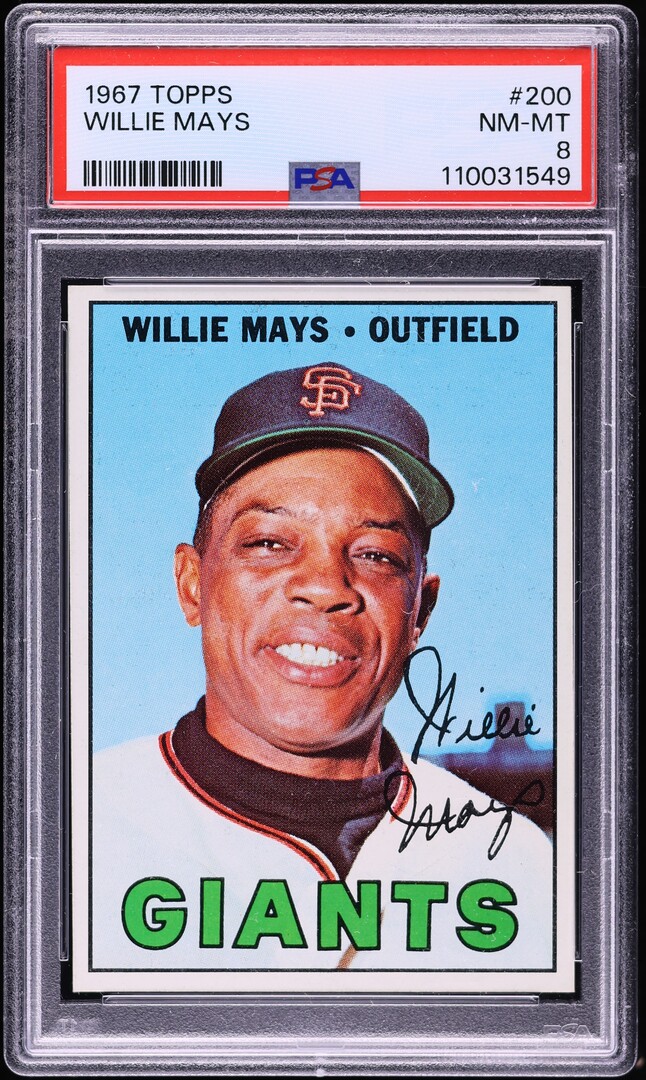 1967 Topps Willie Mays #200 PSA 8 NM-MT
