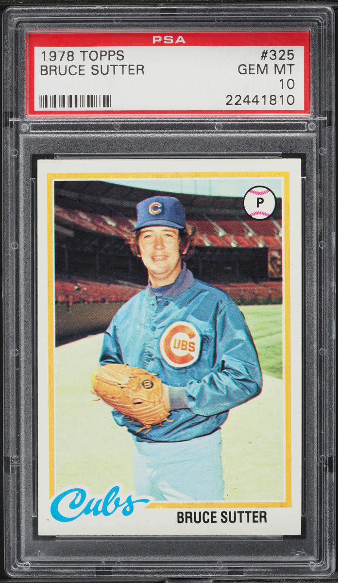 1978 Topps Bruce Sutter #325 PSA 10 GEM MINT