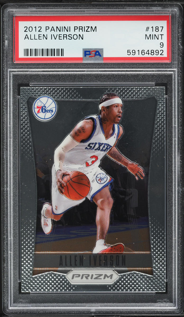 2012 Panini Prizm Allen Iverson #187 PSA 9 MINT